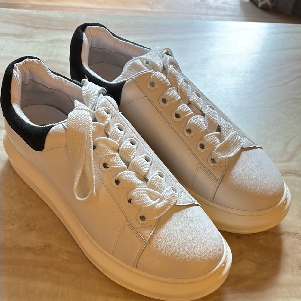 Steven By Steve Madden White and Black Athletic Shoes